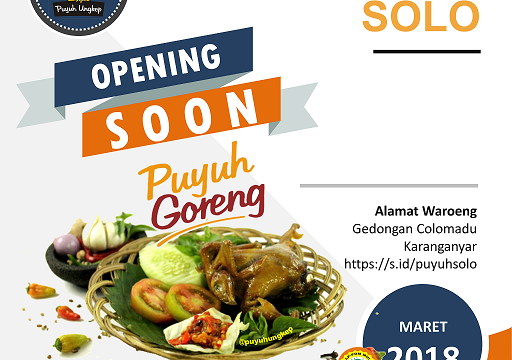 Soft Opening Waroeng Puyuh Ungkep Cabang Pertama Solo